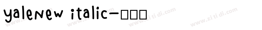 YaleNew Italic字体转换